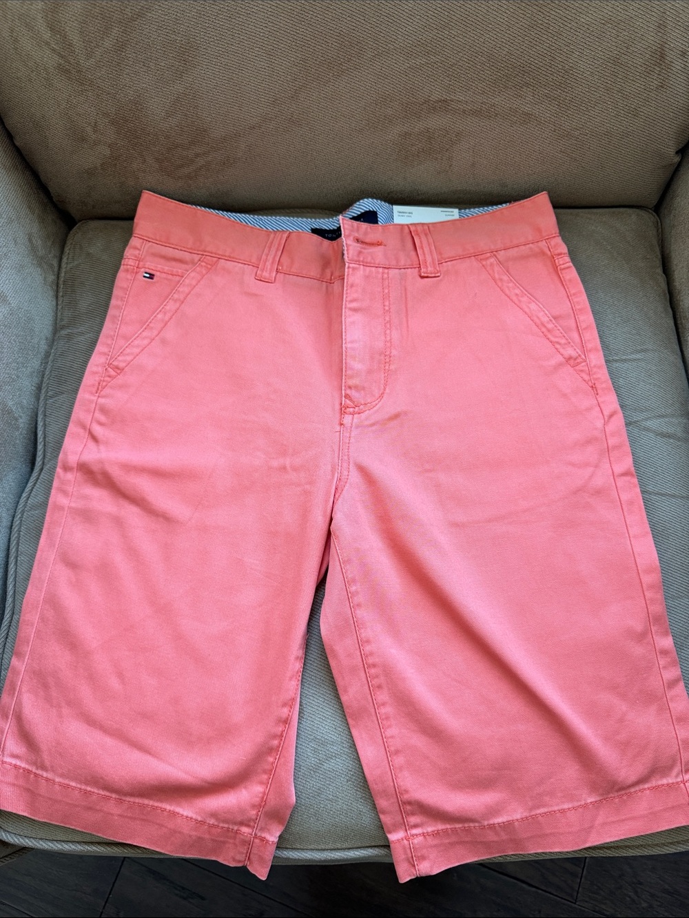Tommy Hilfiger Coral Pink Flat Front Men’s Shorts